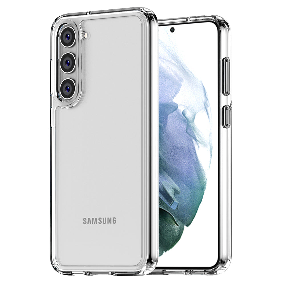 Diamond Series Transparent Phone Case For Samsung Galaxy S23 TPU Acrylic Protective Clear Phone Back Cover Diamond Series Transparent Phone Case For Samsung Galaxy S23 TPU Acrylic Protective Clear Phone Back Cover